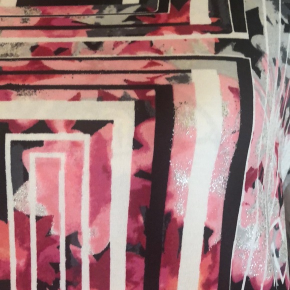 Style & co. Long Sleeve Sparkling Floral Top - Picture 4 of 8